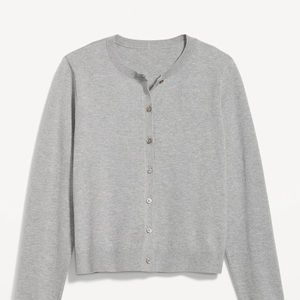 NWT OLD NAVY SoSoft Lite Cropped Cardigan SWEATEMedium Heather Gray  X LARGE